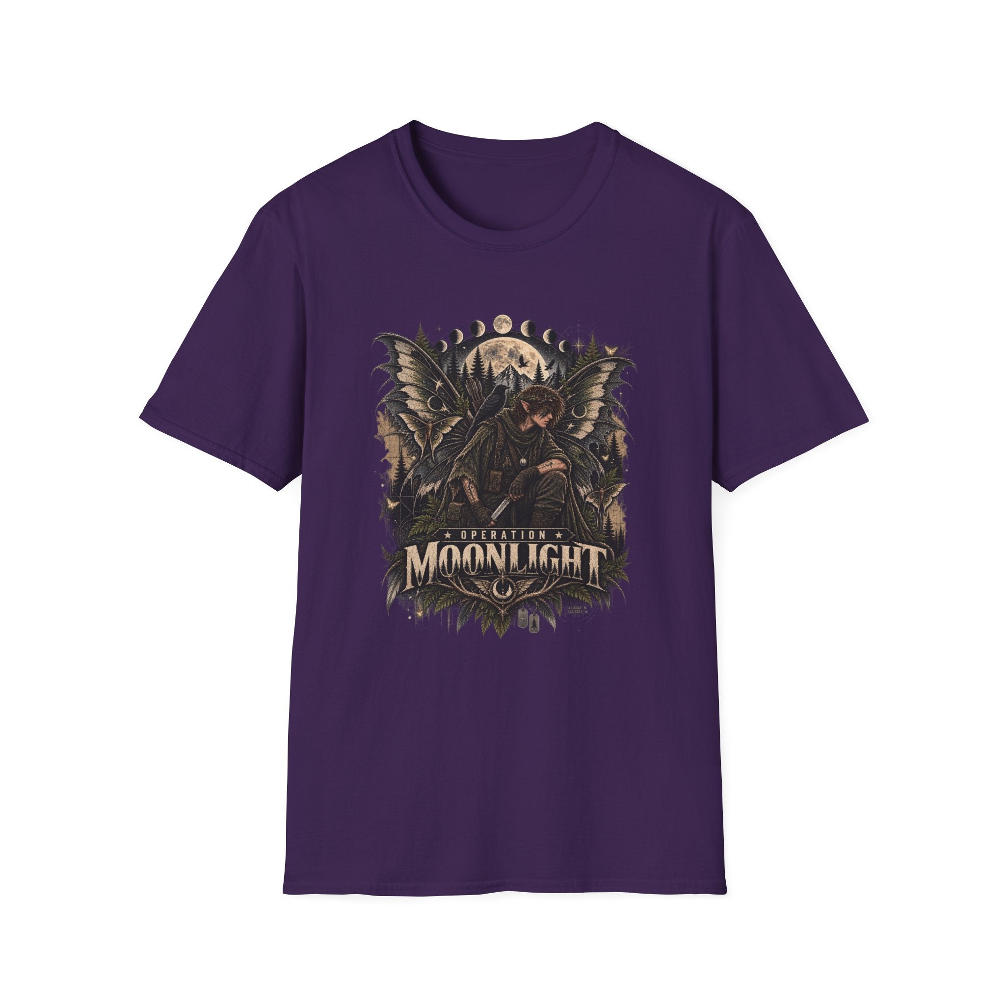 Moonlight Raven Graphic T-Shirt