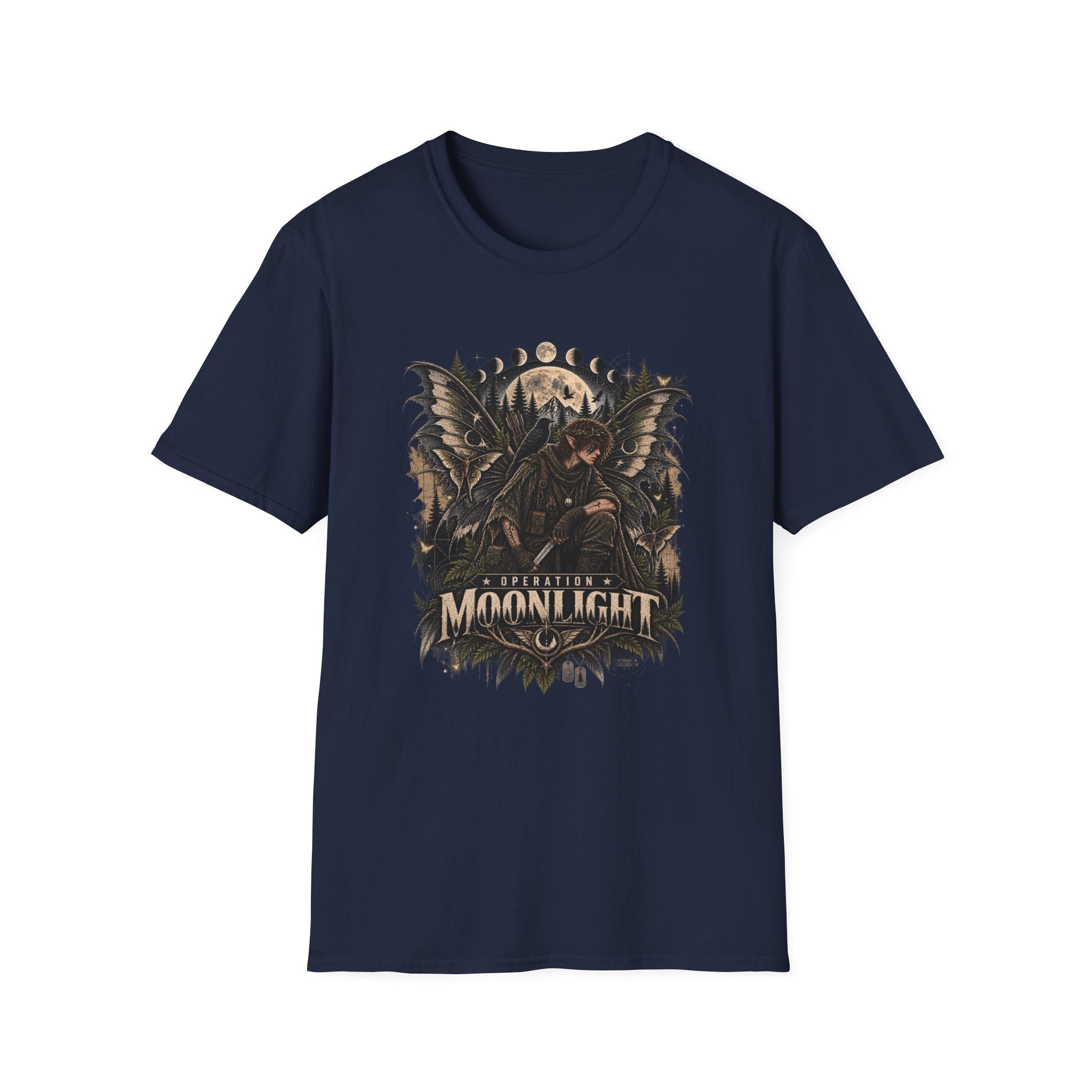 Moonlight Raven Graphic T-Shirt
