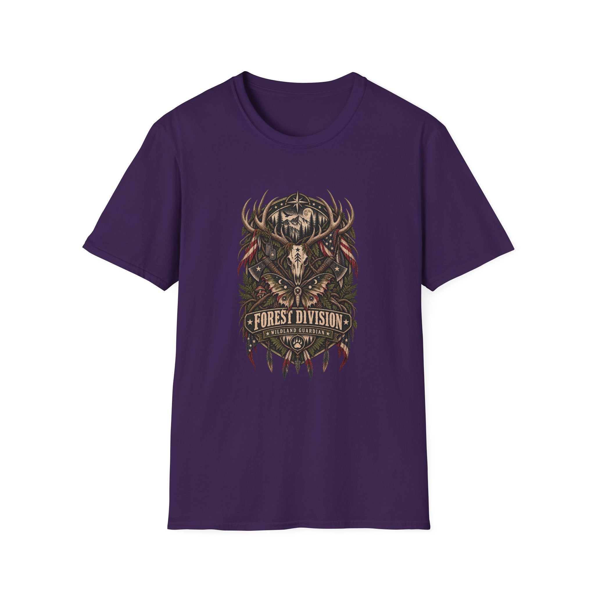 Deer Skull Forest Division T-Shirt