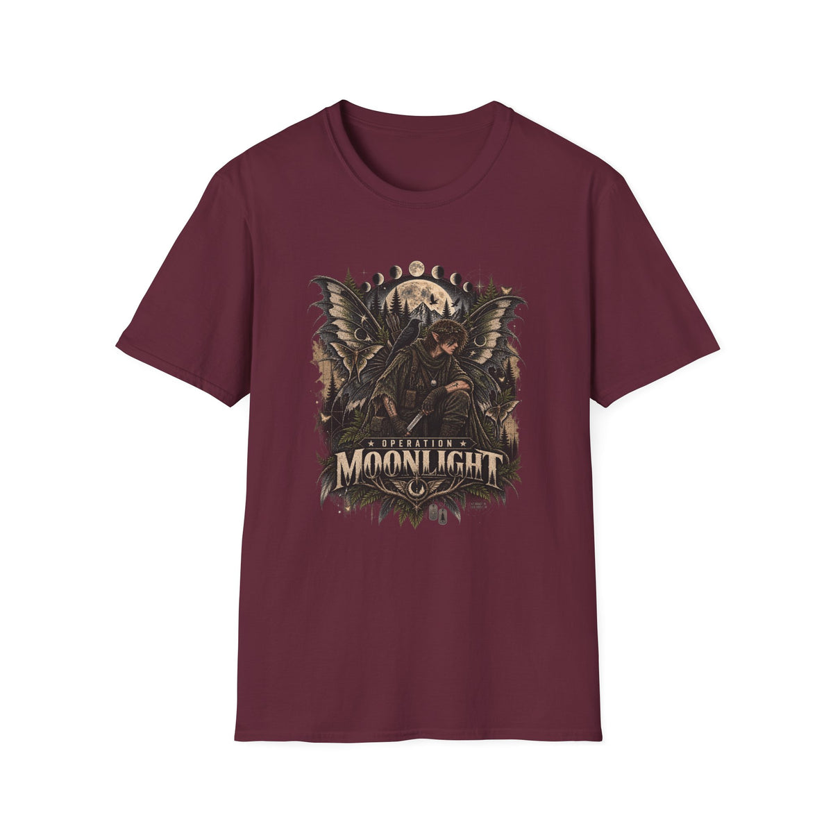 Moonlight Raven Graphic T-Shirt