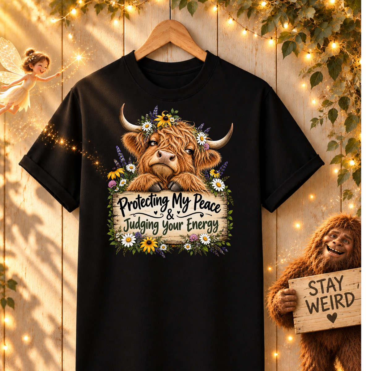 Highland cow- T‑Shirt