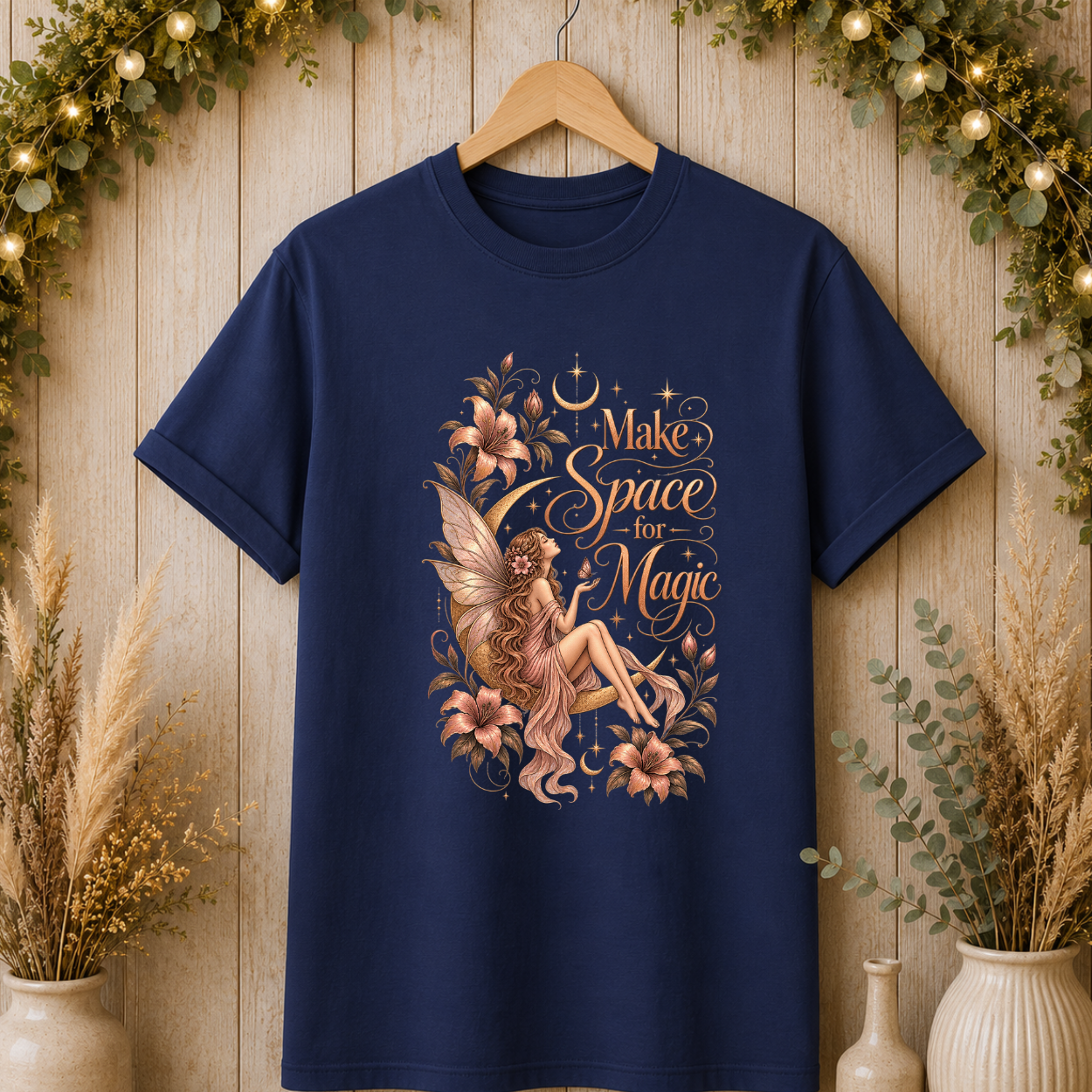 Make Space for Magic Floral Fairy T-Shirt