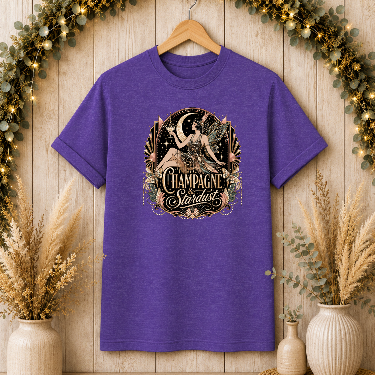 Vintage Moon Fairy Graphic T-Shirt