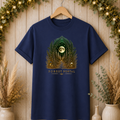 Forest Portal T-Shirt — Moonlit Fern Mushroom Graphic Tee