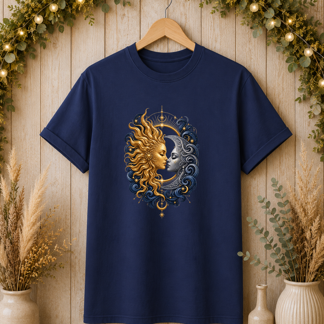 Sun and Moon Portrait T-Shirt