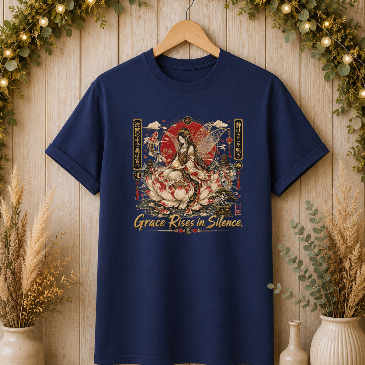 Asian Goddess Illustration T-Shirt