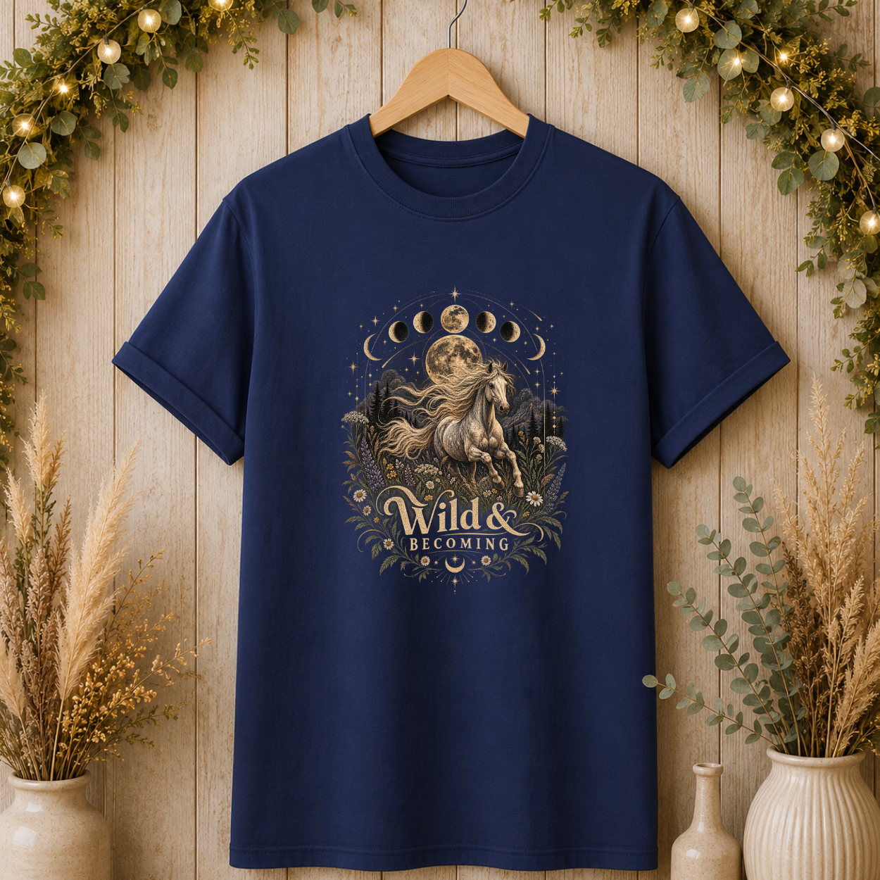 Moon Phases Unicorn T-Shirt