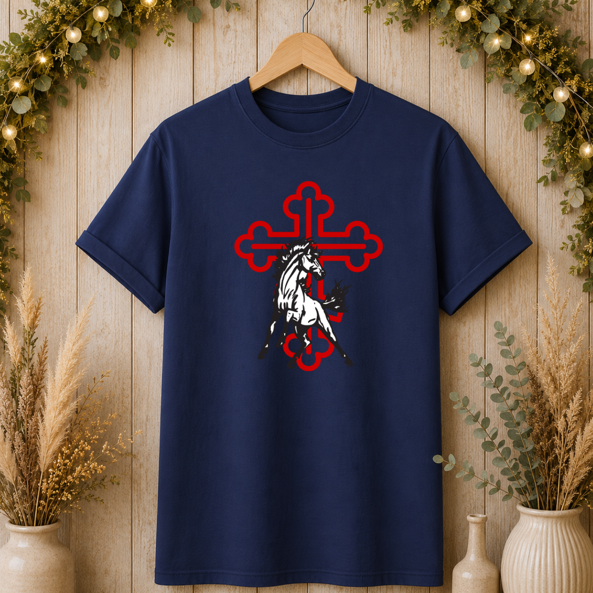 Horse Silhouette Cross T-Shirt