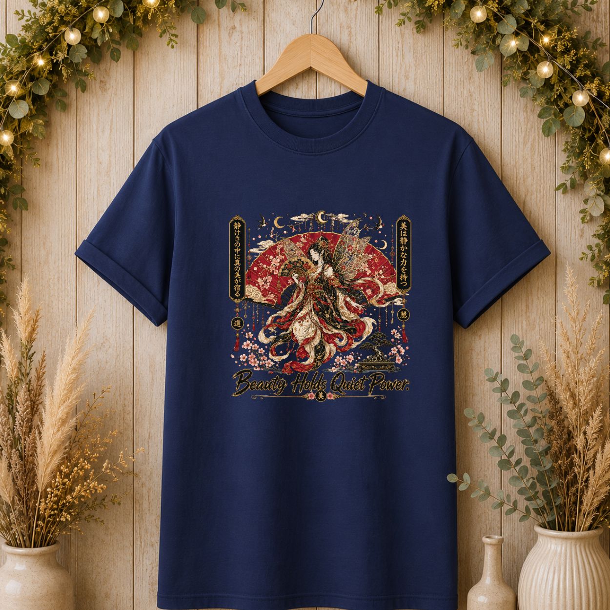 Geisha Moon Art T-Shirt