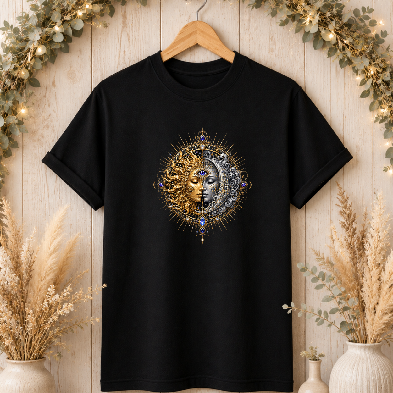 Sun and Moon Graphic T-Shirt