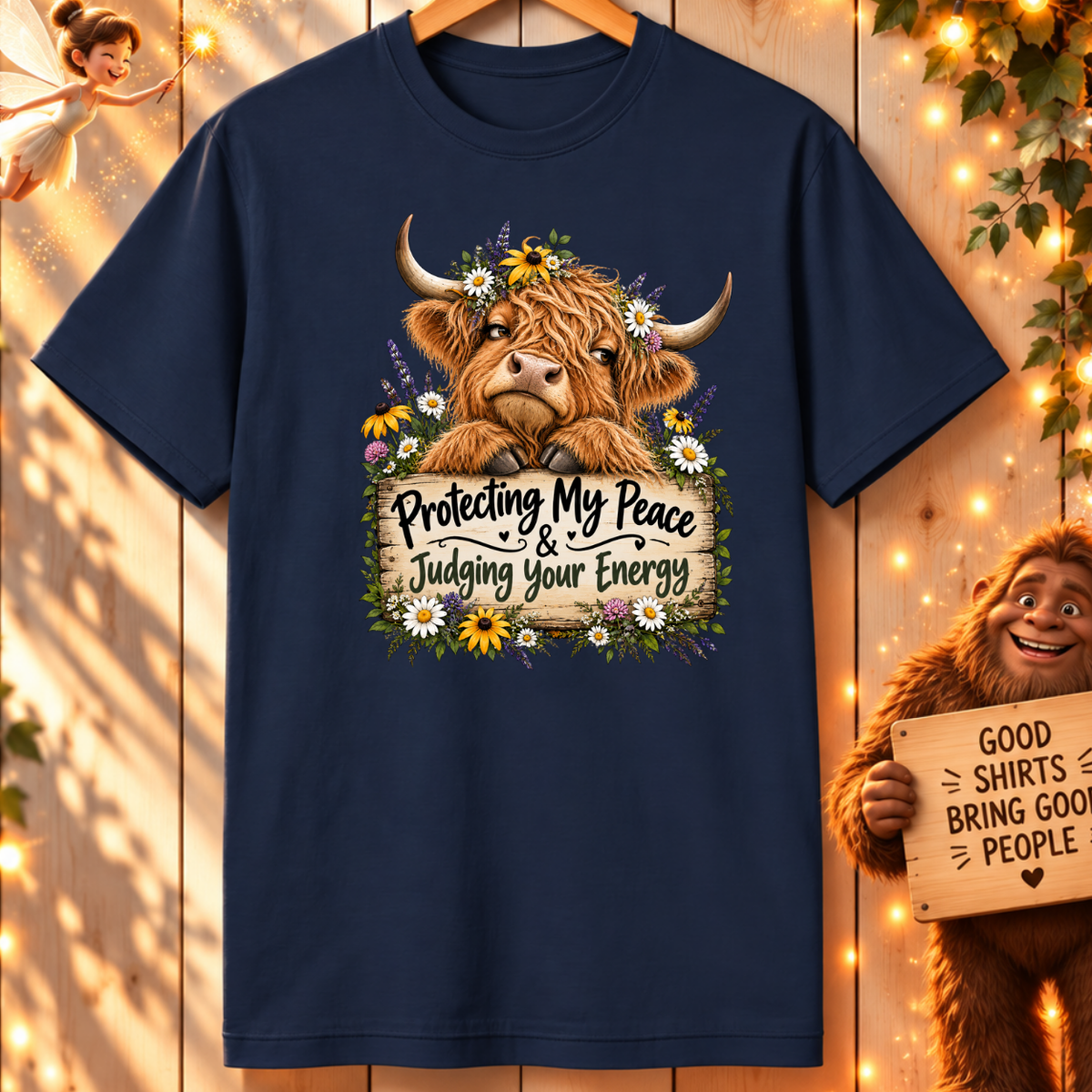 Highland cow- T‑Shirt