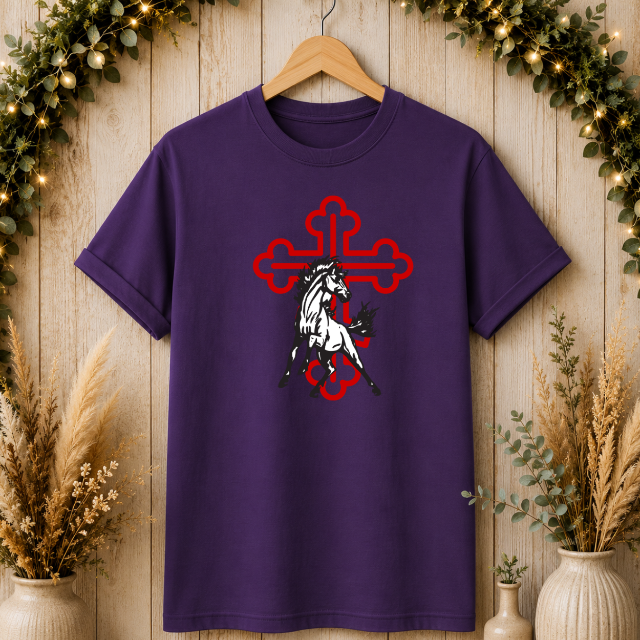 Horse Silhouette Cross T-Shirt