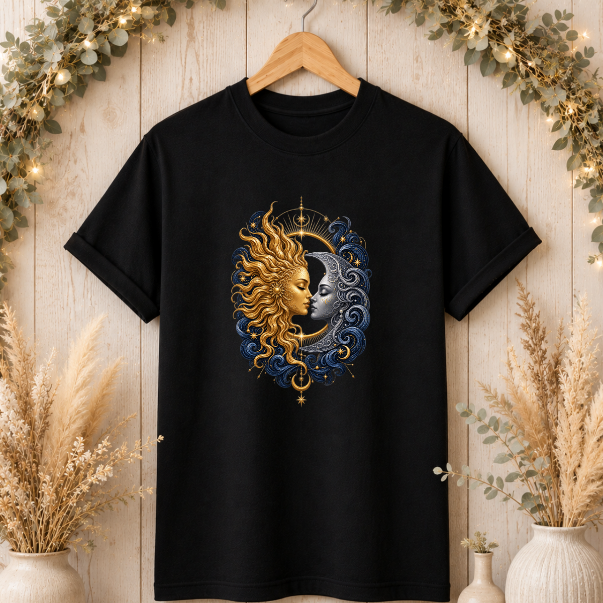 Sun and Moon Portrait T-Shirt
