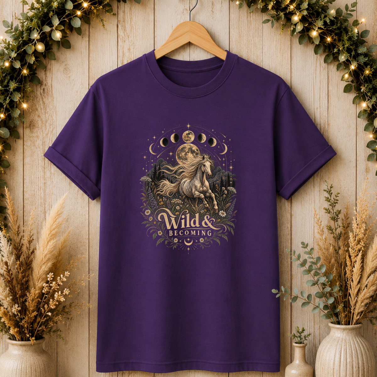 Moon Phases Unicorn T-Shirt