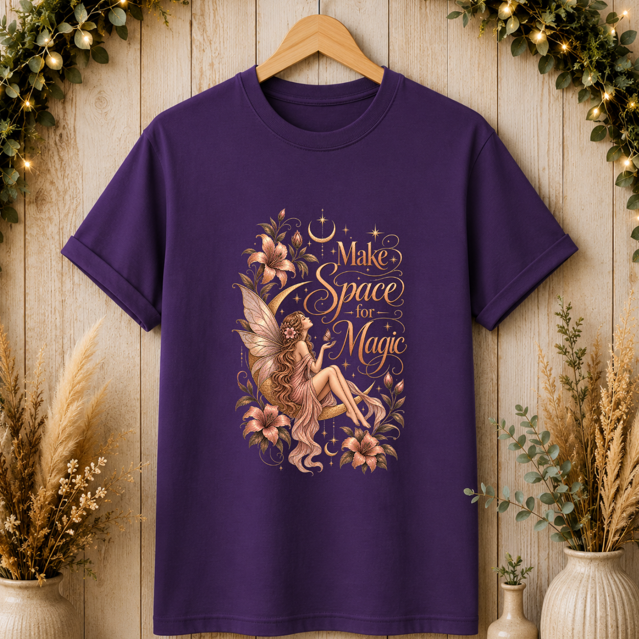 Make Space for Magic Floral Fairy T-Shirt
