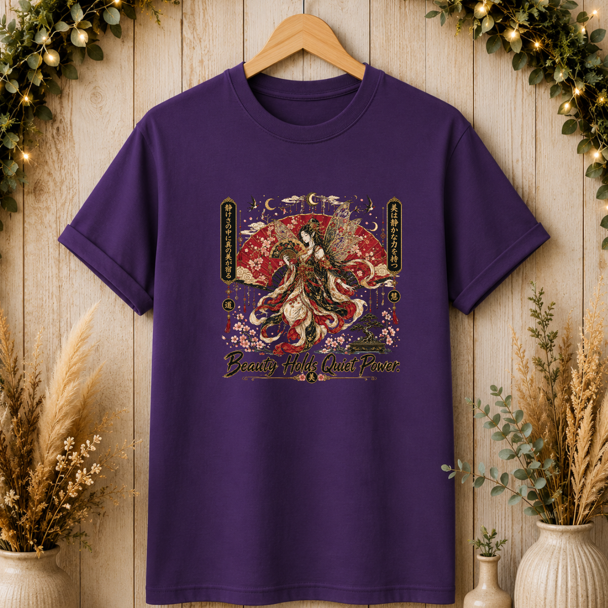Geisha Moon Art T-Shirt
