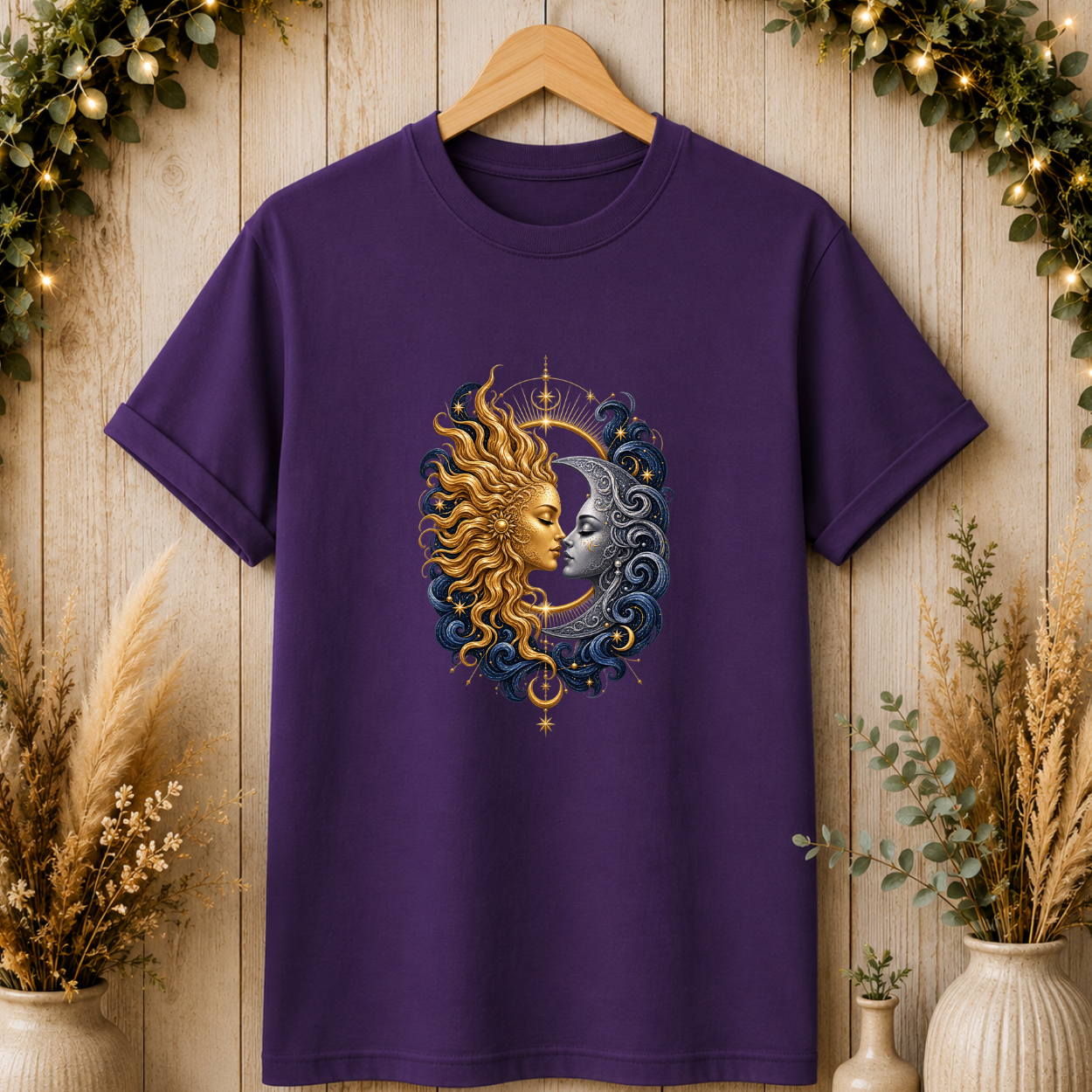 Sun and Moon Portrait T-Shirt