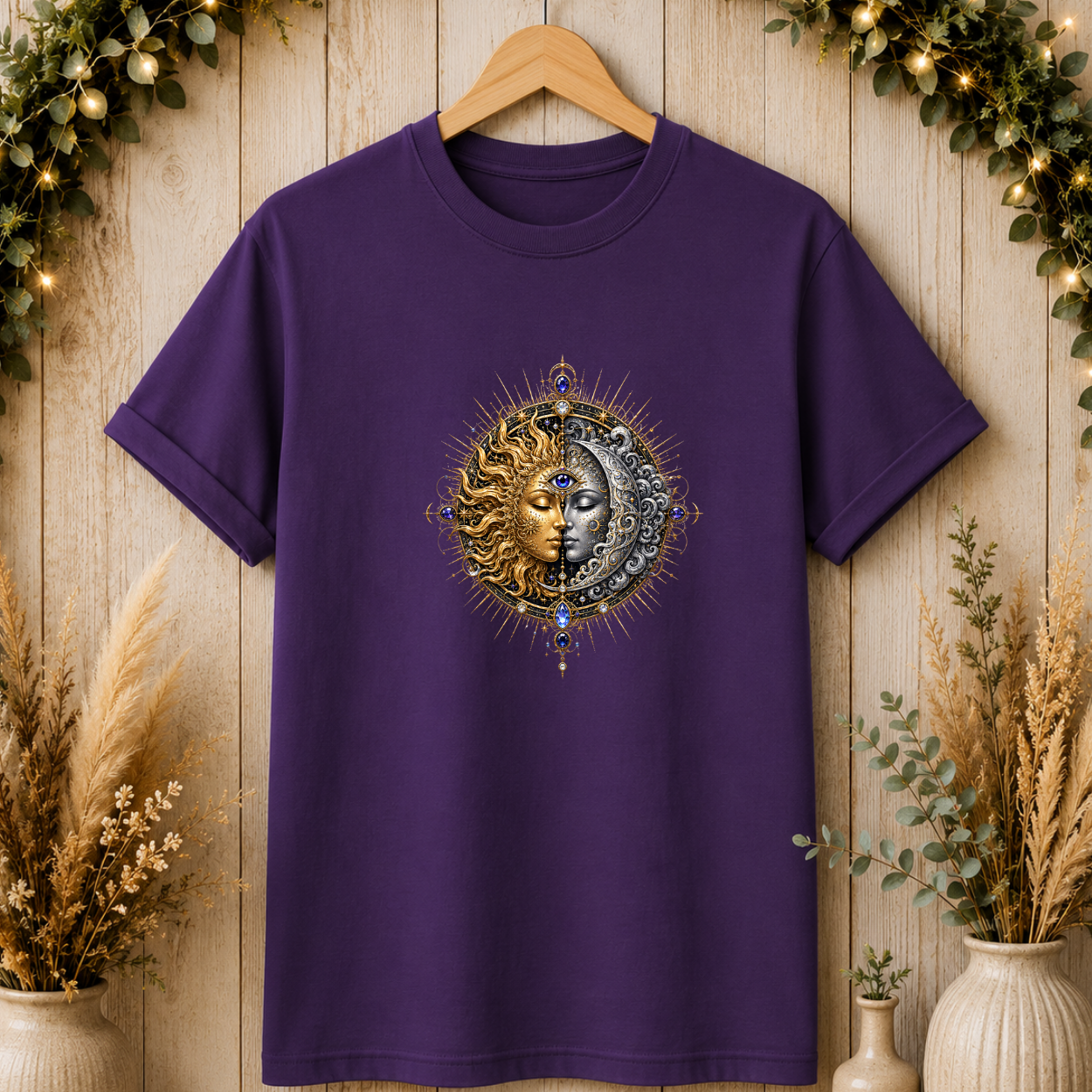 Sun and Moon Graphic T-Shirt