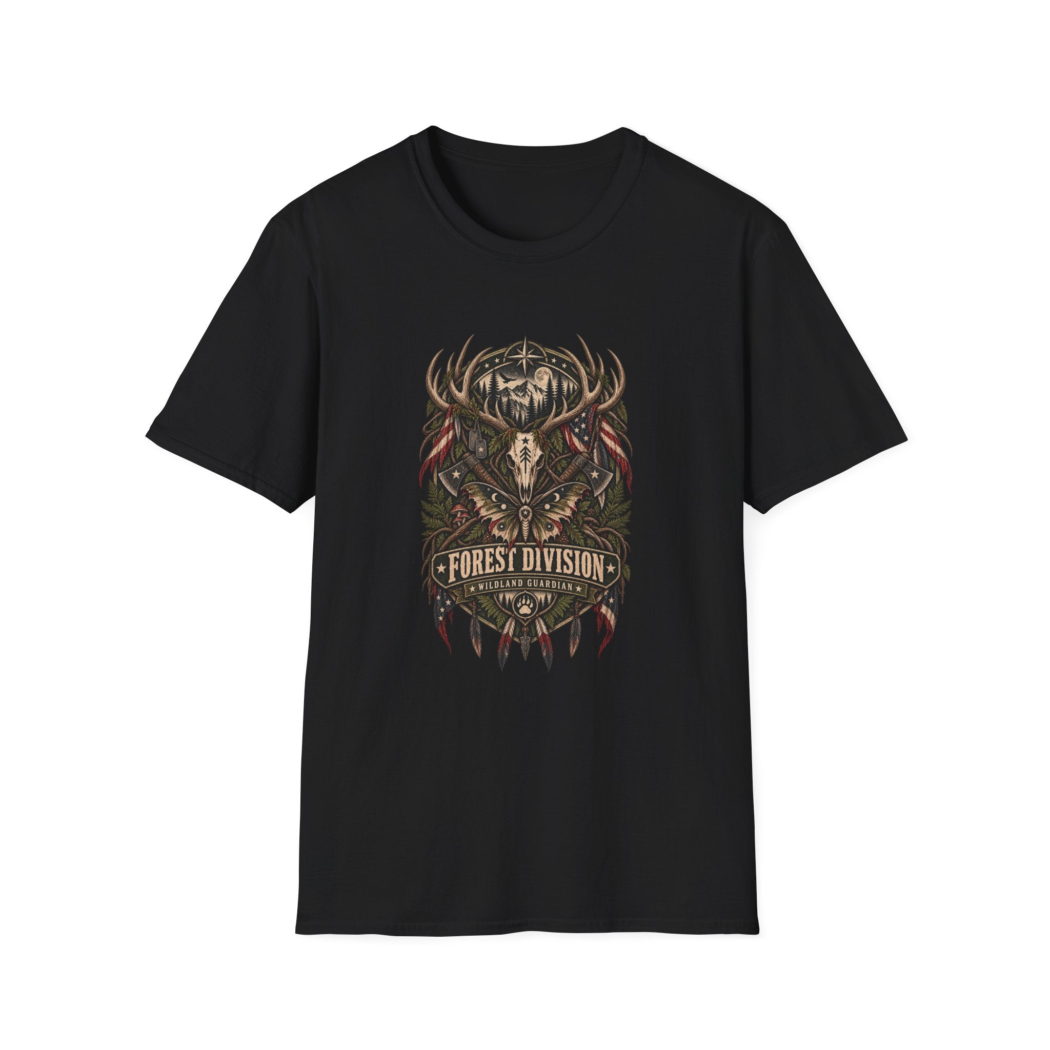 Deer Skull Forest Division T-Shirt