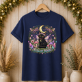 Witchy Cat Floral T-Shirt