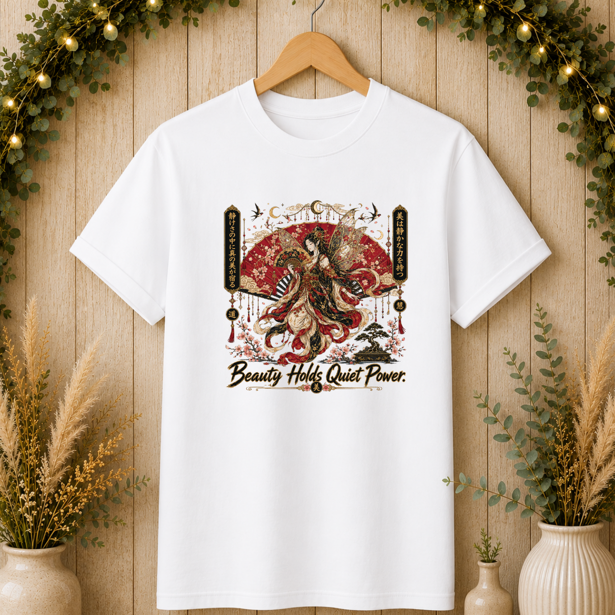 Geisha Moon Art T-Shirt