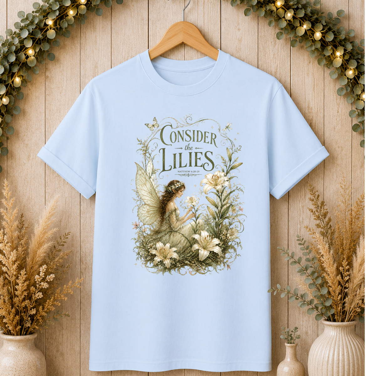 Consider the Lilies Floral Christian T-Shirt