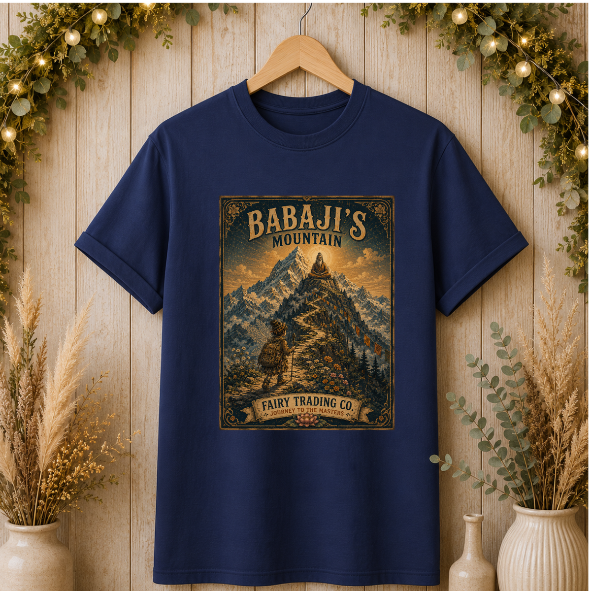 Babaji's Mountain Vintage T-Shirt – Retro Outdoor Adventure Graphic Tee