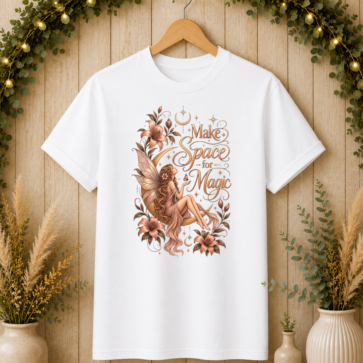 Make Space for Magic Floral Fairy T-Shirt