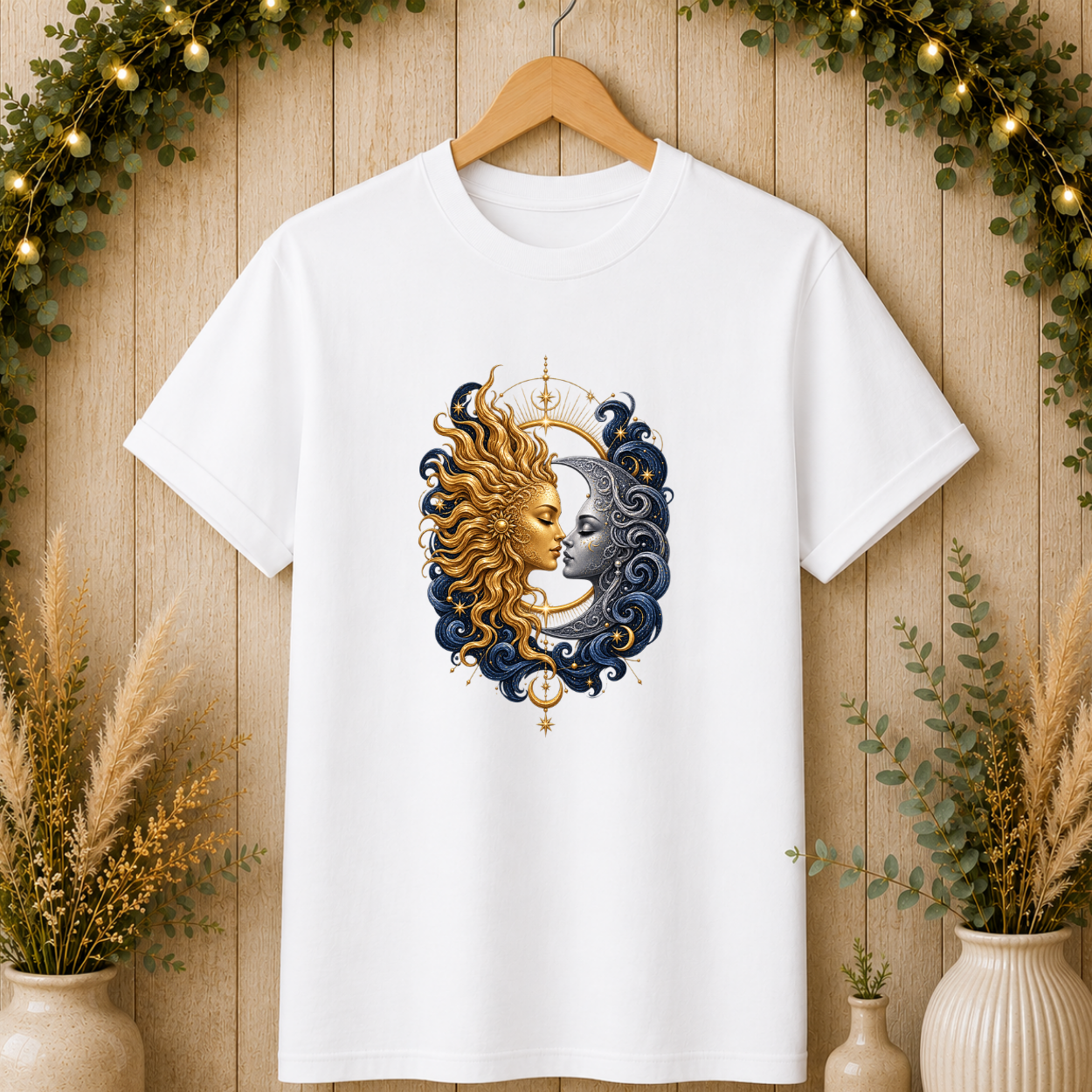 Sun and Moon Portrait T-Shirt