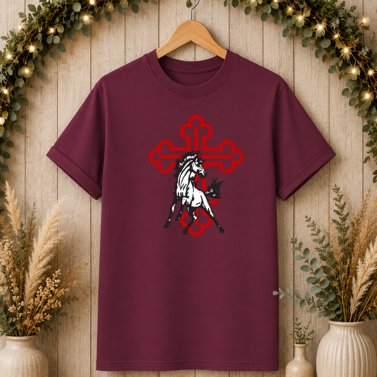 Horse Silhouette Cross T-Shirt