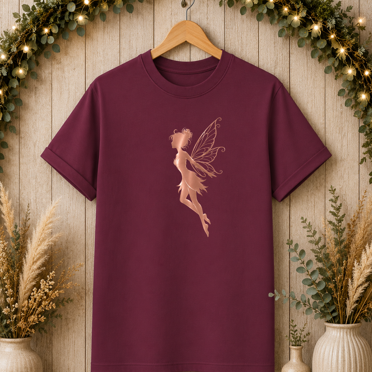 Delicate Rose Gold Fairy Wings T-Shirt