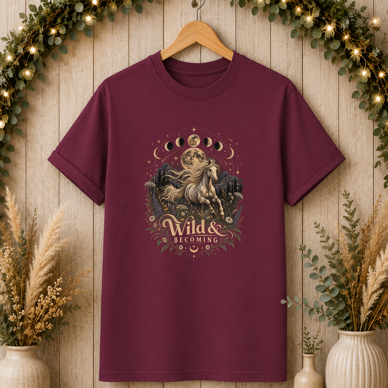 Moon Phases Unicorn T-Shirt