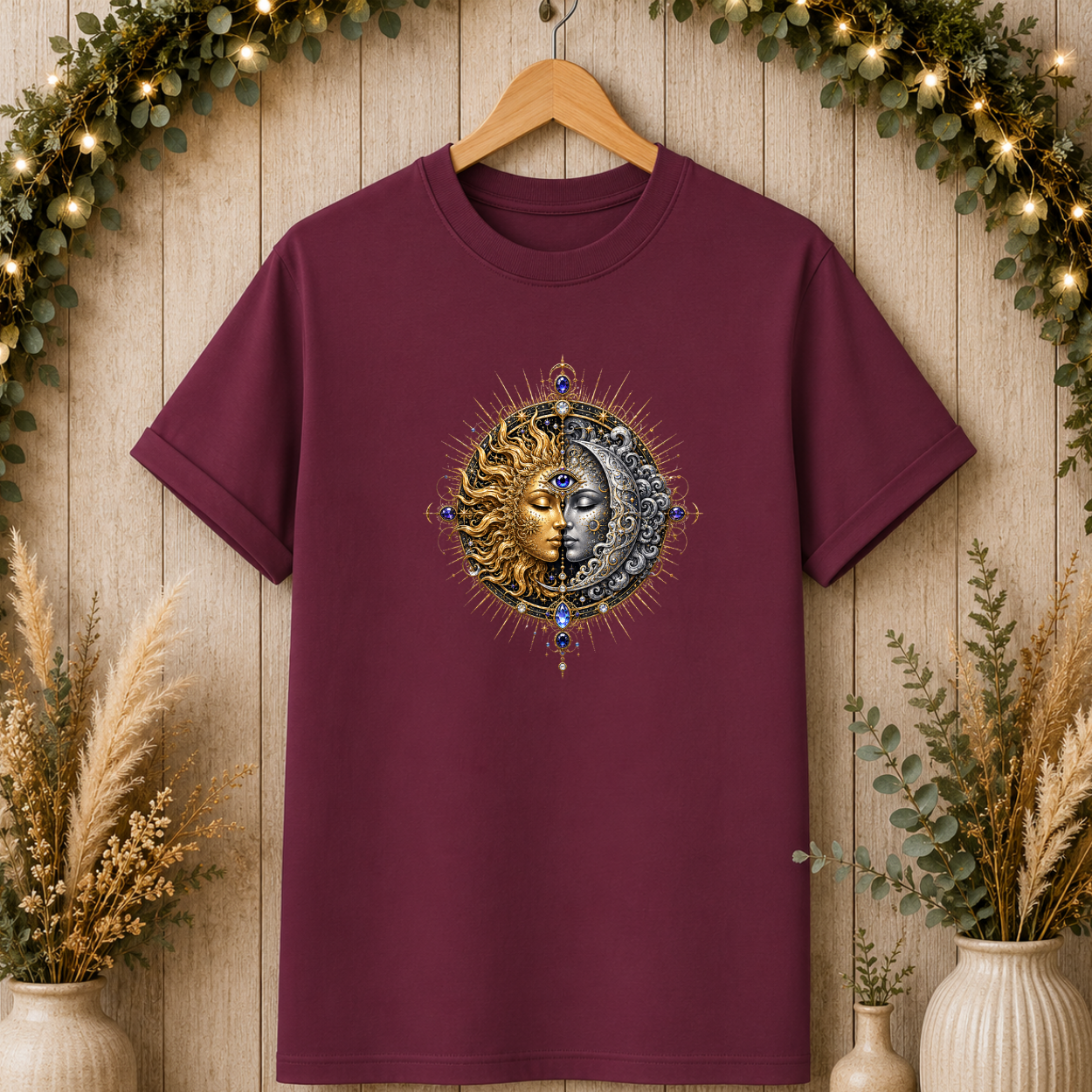 Sun and Moon Graphic T-Shirt