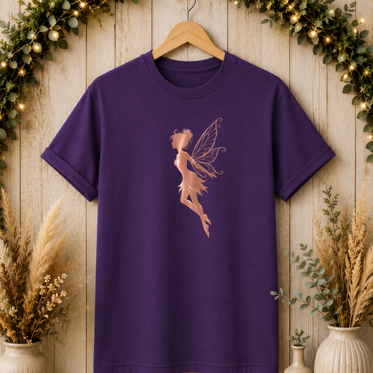 Delicate Rose Gold Fairy Wings T-Shirt