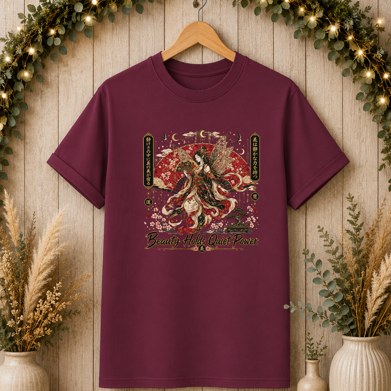 Geisha Moon Art T-Shirt