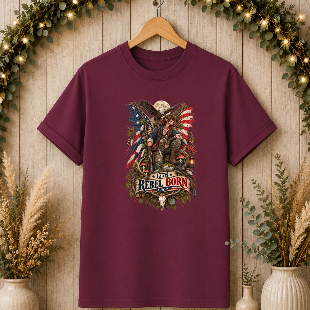 Rebel Born Eagle Graphic T-Shirt