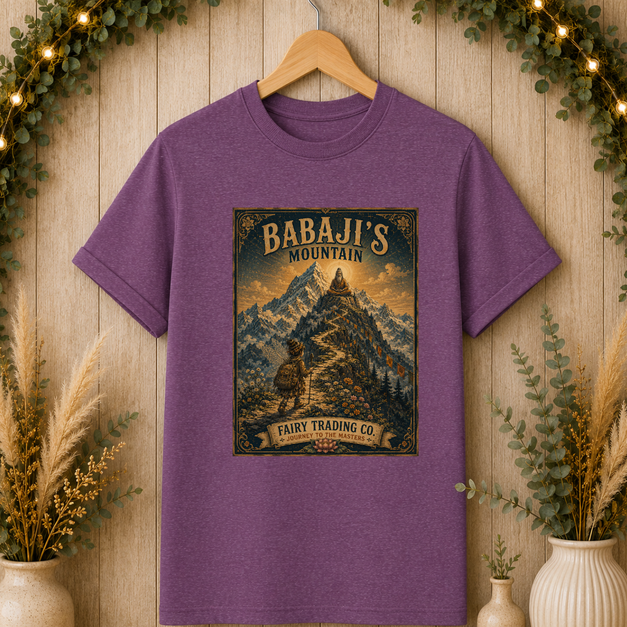 Babaji's Mountain Vintage T-Shirt – Retro Outdoor Adventure Graphic Tee