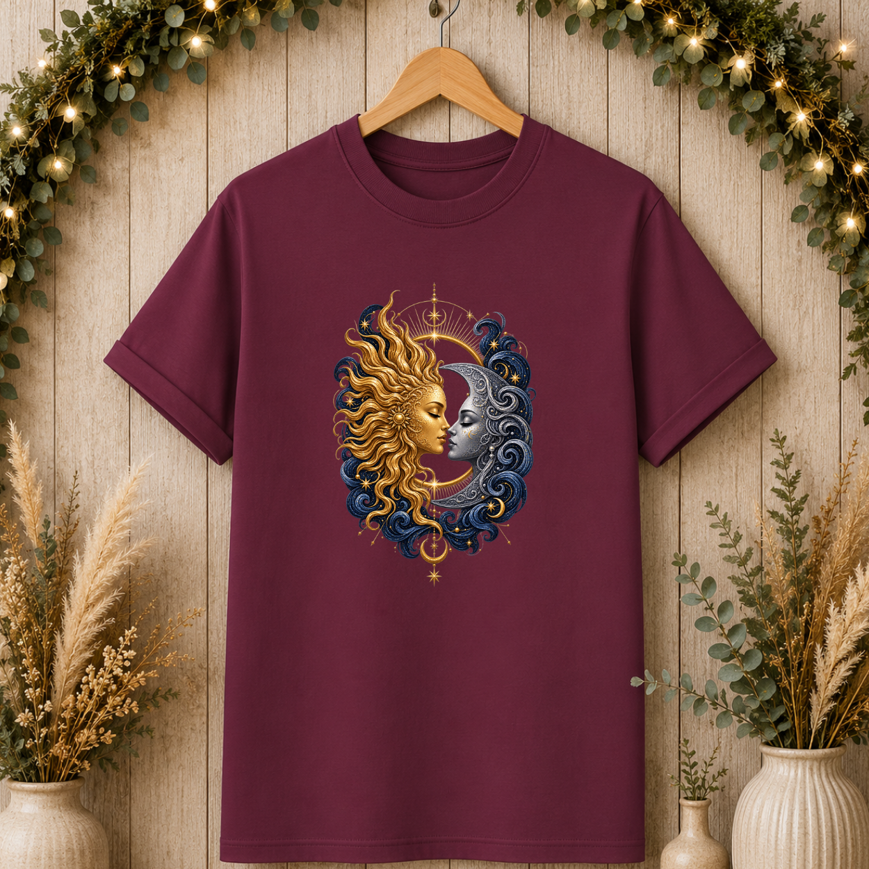 Sun and Moon Portrait T-Shirt
