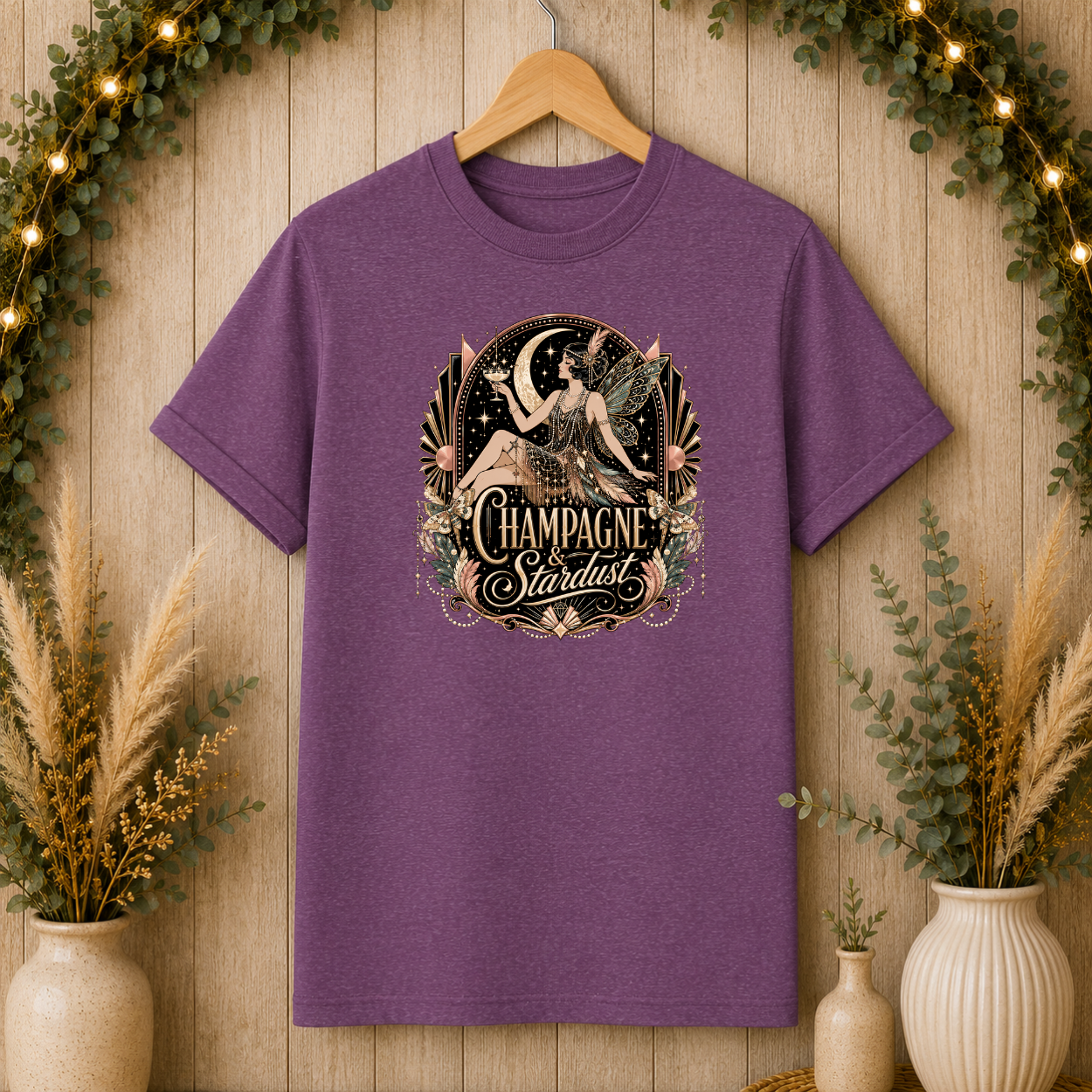 Vintage Moon Fairy Graphic T-Shirt