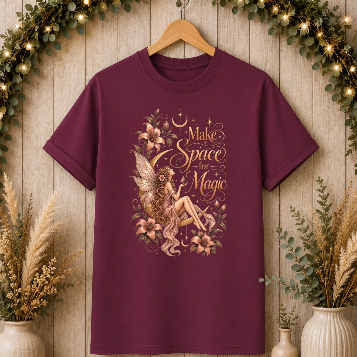 Make Space for Magic Floral Fairy T-Shirt