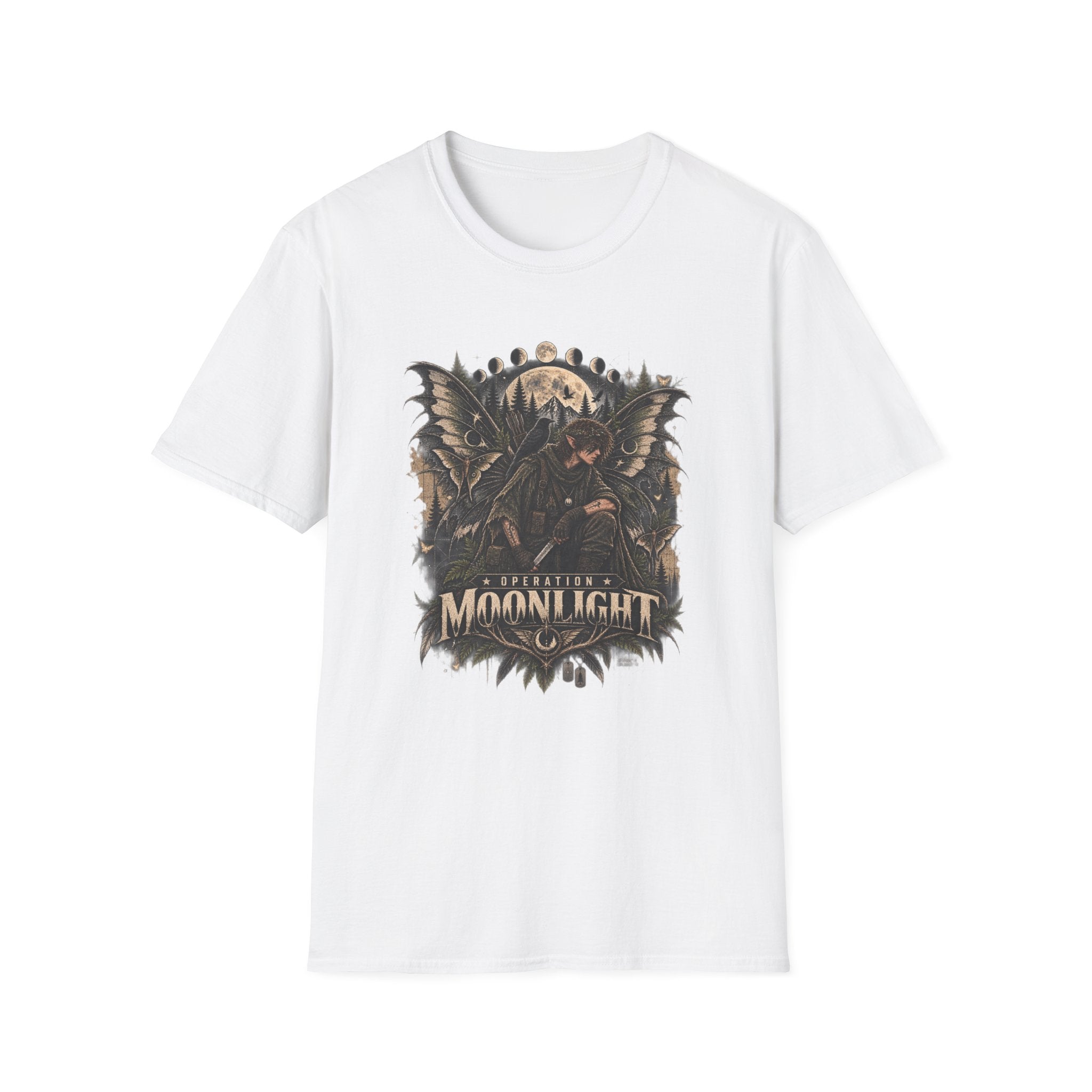 Moonlight Raven Graphic T-Shirt