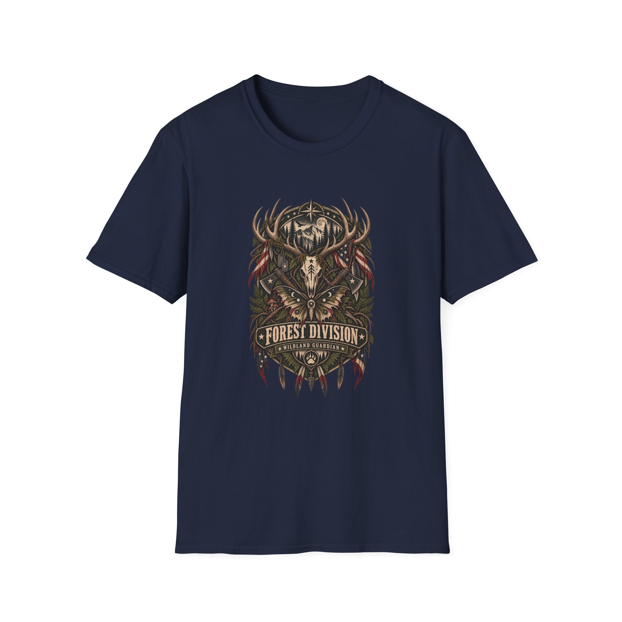 Deer Skull Forest Division T-Shirt