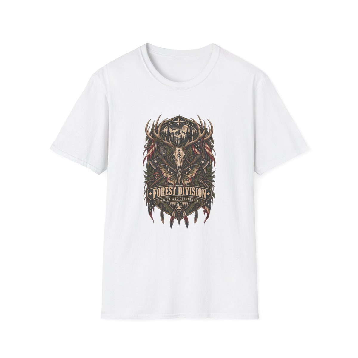 Deer Skull Forest Division T-Shirt